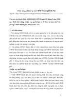 Thảo luận môn Quản lý đô thị (chuyên ngành): Chức năng nhiệm vụ của UBND thành phố Hà Nội