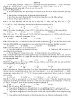 Một số đề thi thử đại học môn lý ĐỀ SỐ 11