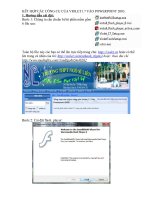 KẾT HỢP CÁC CÔNG CỤ CỦA VIOLET1.7 VÀO POWERPOINT 2003