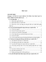 luận văn quản trị nhân lực Hoàn thiện công tác đào tạo và phát triển nguồn nhân lực tại Công ty cổ phần Sông đà 207