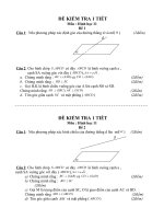 KIỂM TRA 1 TIẾT HH CHƯƠNG 3