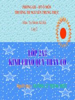 Tự Nhiên Xã Hội 2 tuần 32