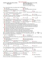 Đề thi thử quốc gia lần 3 chuyên Hà Tĩnh môn lý