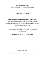Thiết kế, chế tạo bộ điều khiển thích nghi theo mô hình mẫu (MRAS) áp dụng cho bài toán phân chia công suất hai động cơ một chiều nối cứng trục, chung tải