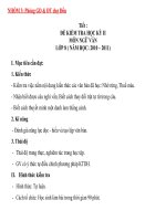 Ma trận,đề kiểm tra học kỳ 2 văn 8