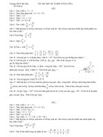 NỘI DUNG ÔN TẬP Toán 6. HKII