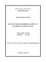 Kế toán trách nhiệm tại công ty cổ phần Cao su Đà Nẵng