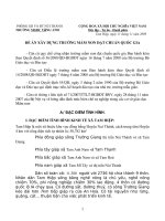 Đề án xây dựng trường mẫu giáo đạt chuẩn quốc gia