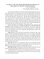 VAI TRÒ CỦA THƯ VIỆN TRONG ĐỔI MỚI PHƯƠNG PHÁP DẠY VÀ HỌC TRONG CÁC TRƯỜNG CAO ĐẲNG ĐẠI HỌC