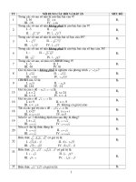 Tài liệu trắc nghiệm Toán 9
