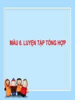 MẪU 6. LUYỆN TẬP TỔNG HỢP