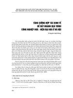 Tăng cường hợp tác kinh tế để đẩy nhanh quá trình công nghiệp hóa, hiện đại hóa ở Hà Nội