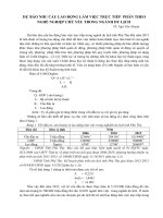 DỰ BÁO NHU CẦU LAO ĐỘNG LÀM VIỆC TRỰC TIẾP  PHÂN THEO NGHỀ NGHIỆP CHỦ YẾU TRONG NGÀNH DU LỊCH