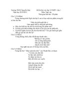 Đề thi thử vào 10 lần 1 Trường THCS Nguyễn Huệ năm 2010-2011