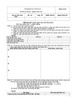 ĐỀ THI ÂM HỌC KHOA TẠO DÁNG NGÀNH KIẾN TRÚC