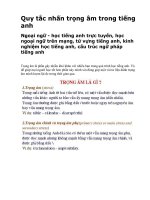 Quy tắc nhấn trọng âm