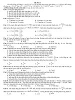 Một số đề thi thử đại học môn lý ĐỀ SỐ 13