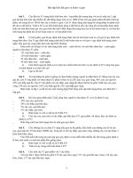 Bài tập chủ đề: Liên kết gen-HVG