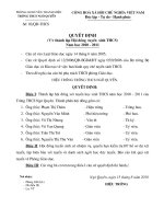 Quyết định thành lập hội đồng tuyển sinh