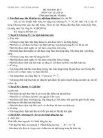 bài kiểm tra hoc kì  theo  MA TRẬN