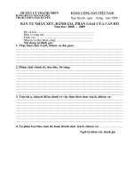 ban tu nhận xét đánh giá cán bộ