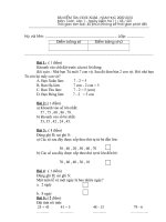 ĐỀ KIỂM TRA CUỐI HKII & HƯỚNG DẪN CHẤM