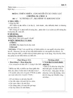 Giáo án môn Địa lớp 8 cả năm