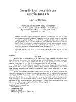 Xung đột kịch trong kịch của Nguyễn Đình Thi