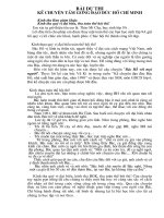 BÀI DỰ THI KỂ CHUYỆN BÁC HỒ