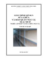 giáo trình sửa chữa và bảo quản ngư cụ