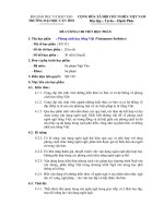 Đề cương chi tiết học phần Phong cách học tiếng việt