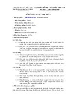 Đề cương chi tiết học phần Phê bình văn học