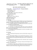 Đề cương chi tiết học phần ngữ âm học tiếng việt