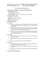 Đề cương chi tiết học phần du lịch làng nghề