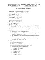 Đề cương chi tiết học phần lưu hành nội địa và quốc tế