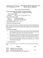 Đề cương chi tiết học phần luận văn tốt nghiệp - Kĩ thuật nông nghiệp