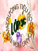 ÔN TẬP KIẾN THỨC MÔN TOÁN LỚP 3