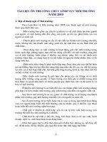 TÀI LIỆU ÔN THI CÔNG CHỨC LĨNH VỰC MÔI TRƯỜNG NĂM 2015