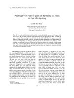 Pháp luật Việt Nam về giám sát thị trường tài chính và thực tiễn áp dụng