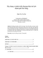 Xây dựng và phát triển thương hiệu du lịch thành phố Đà Nẵng