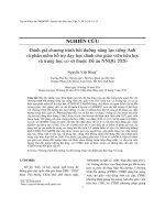 Đánh giá chương trình bồi dưỡng năng lực tiếng Anh và phần mềm hỗ trợ dạy học dành cho giáo viên tiểu học và trung học cơ sở thuộc Đề án NNQG 2020