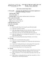 Đề cương chi tiết học phần ứng dụng công nghệ thông tin trong du lịch