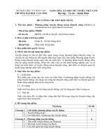 Đề cương chi tiết học phần phương pháp truyền thông trong khuyến nông