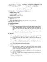 Đề cương chi tiết học phần văn học dân gian