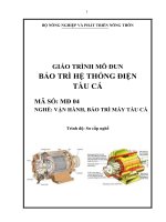 giáo trình mô đun bảo trì hệ thống điện tàu cá