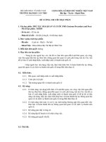 Đề cương chi tiết học phần thủ tục hải quan và cước phí