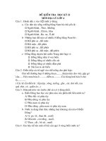 ĐỀ THI  ĐỊA LÍ CUỐI HỌC KÌ  2 - LỚP 4