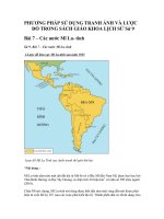 PHƯƠNG PHÁP SỬ DỤNG TRANH ẢNH VÀ LƯỢC ĐỒ TRONG SÁCH GIÁO KHOA LỊCH 9 Bai 7