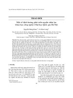 Một số định hướng phát triển nguồn nhân lực khoa học công nghệ ở Đại học Quốc gia Hà Nội