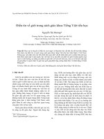 Điển tín về giới trong sách giáo khoa Tiếng Việt tiểu học